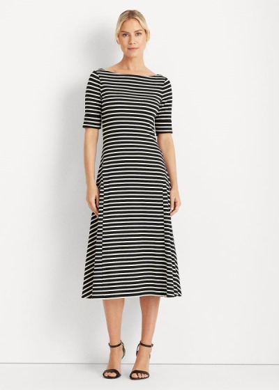 Dámské Maxi Šaty Ralph Lauren Stretch Cotton - 02896-MVGB